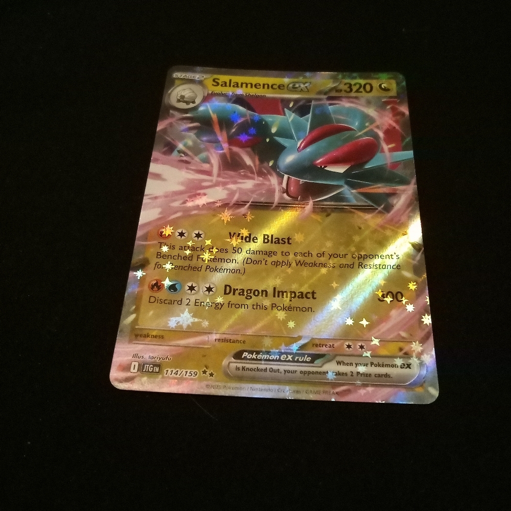 Pokemon Salamence ex 114/159 Journey Together Double Rare Holo